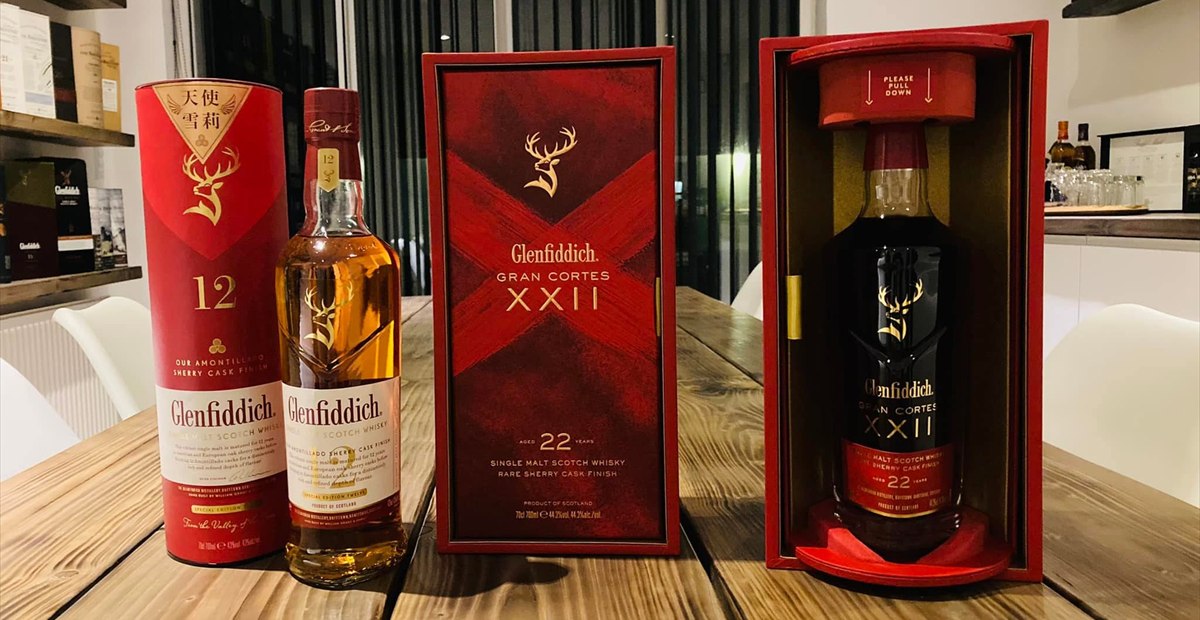 Glenfiddich Gran Cortes og udvalgte flasker