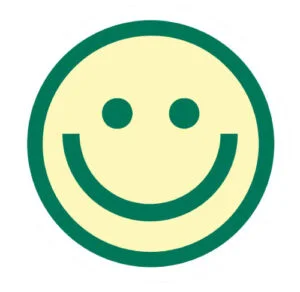 Smiley-logo for Fødevarestyrelsens kontrolrapport